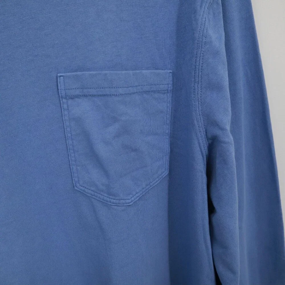 J. Crew Vintage-Wash Tee‎ Mens M Blue Classic Timeless Basic Everyday Casual NWD